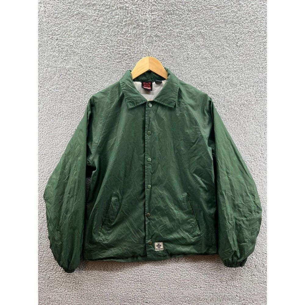 Independent Truck Company Skateboarding Green Tonal Men’s Coach Jacket Sz. Small